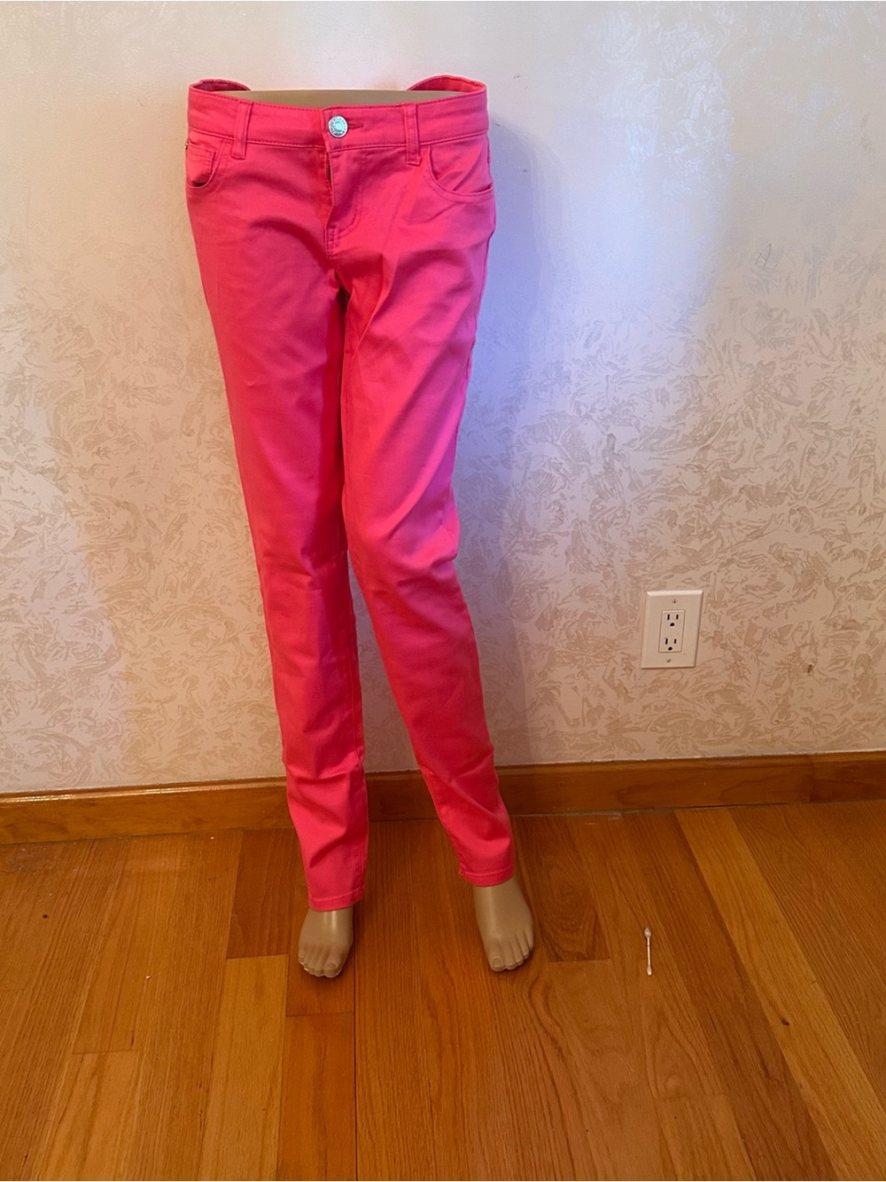 Bright Pink Slim Pants